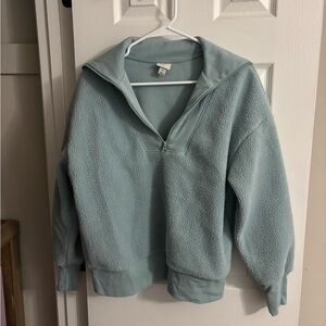 A New Day Light Blue Quarter-Zip Sweatshirt